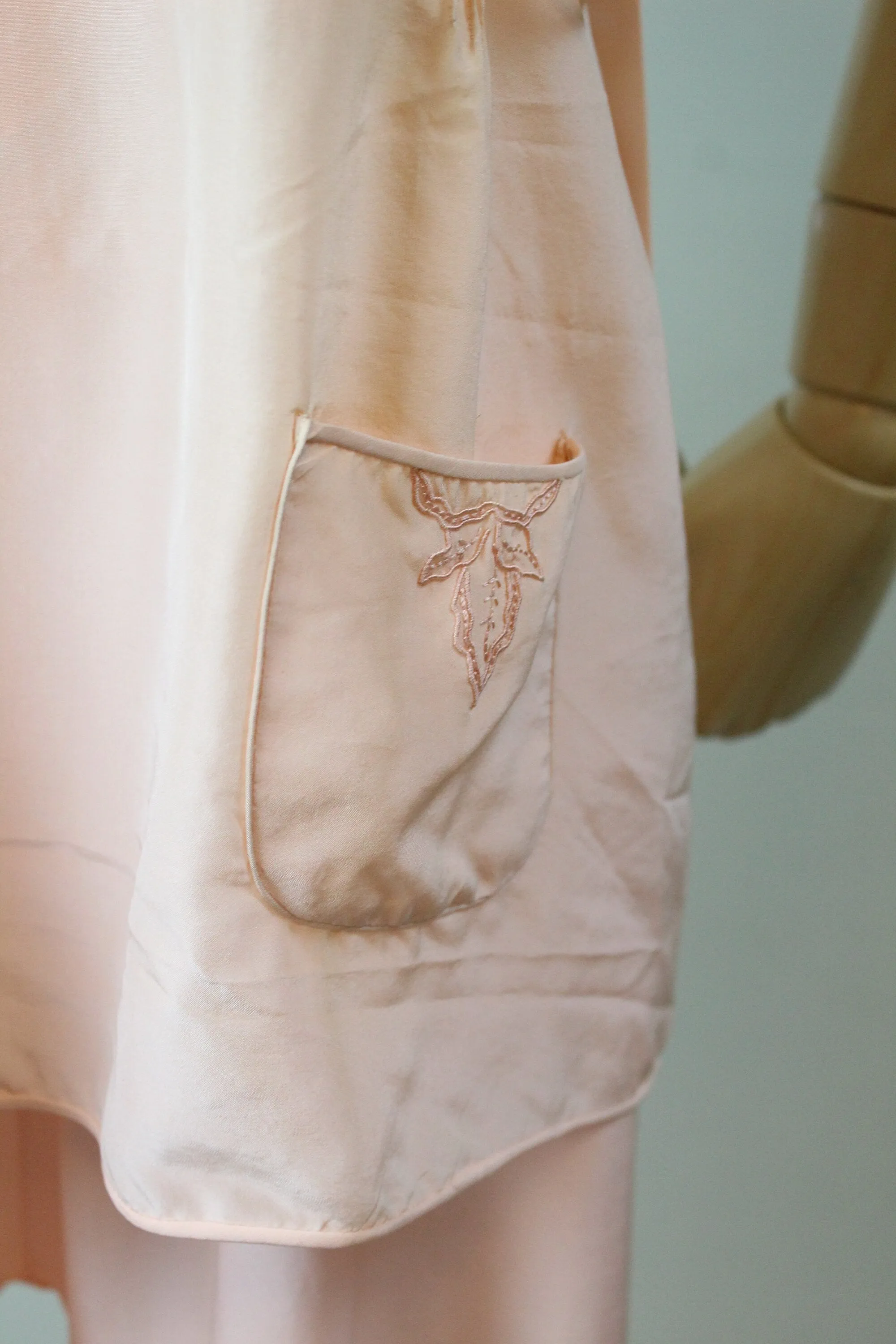 1930s TIE TOP wide leg pajamas PANTS top medium | new winter