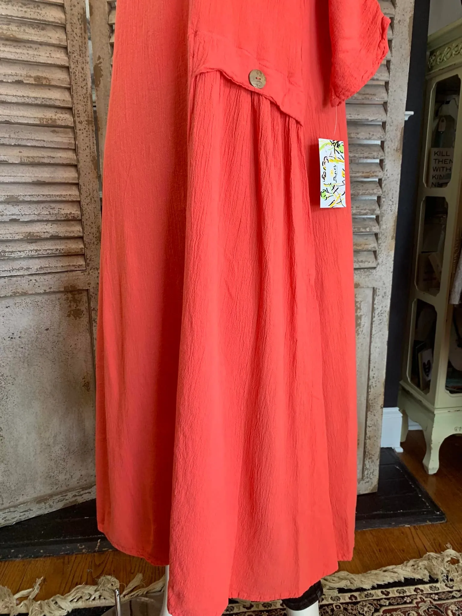 20 Chuchin Dress-Salmon