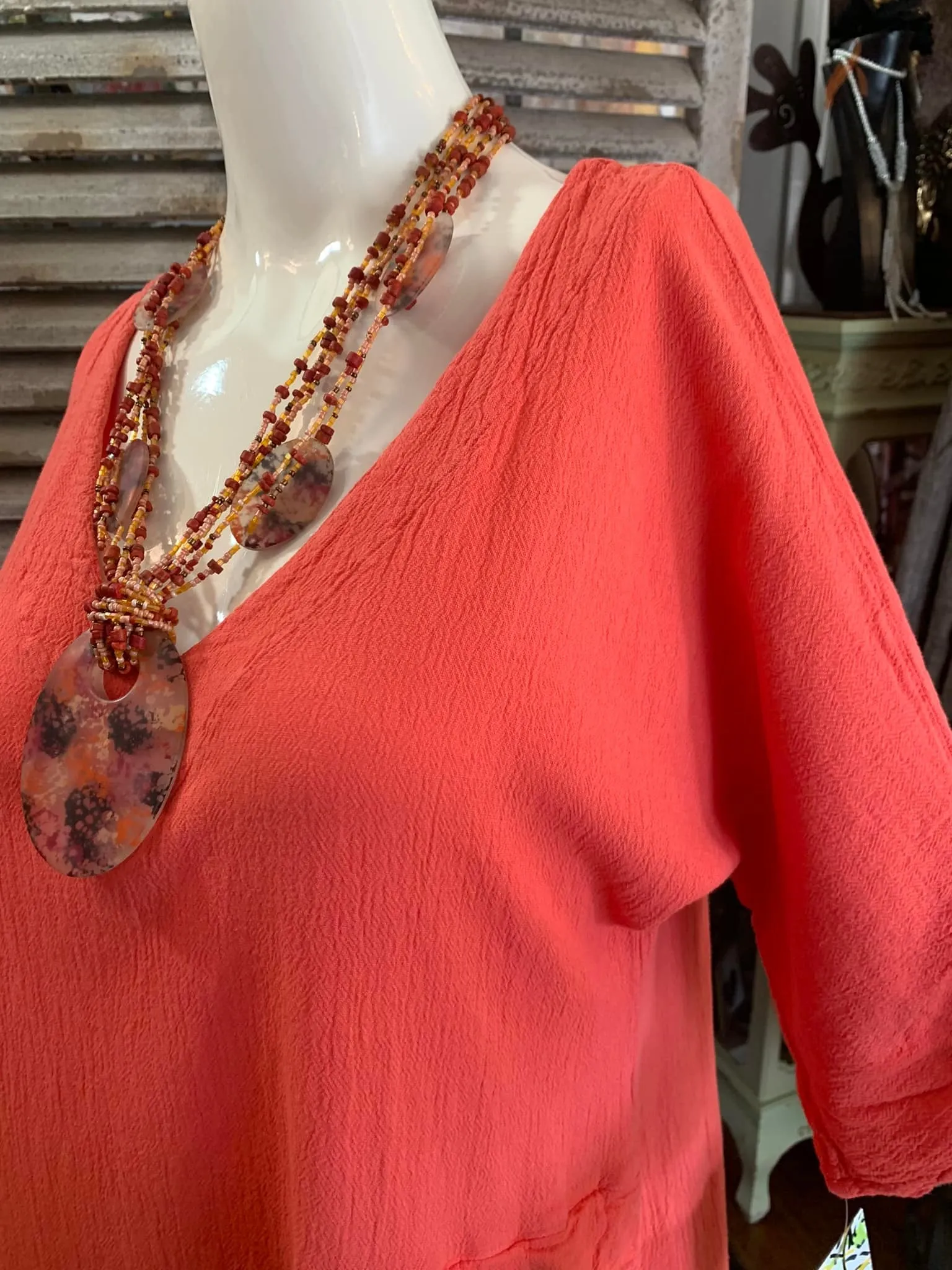 20 Chuchin Dress-Salmon