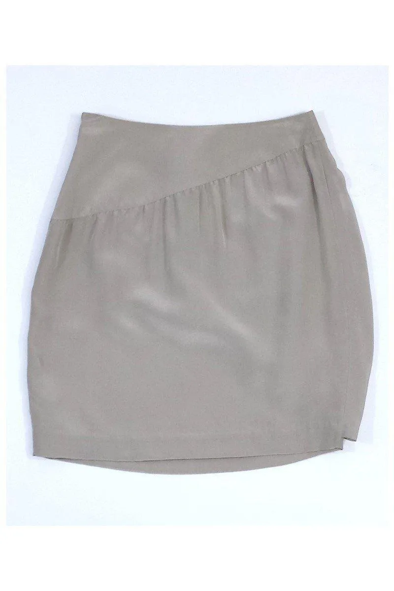 3.1 Phillip Lim - Grey Silk Petal Skirt Sz 0