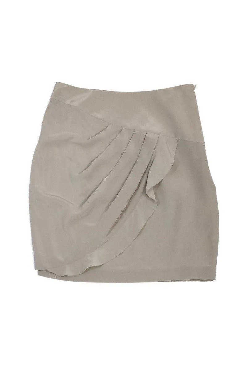 3.1 Phillip Lim - Grey Silk Petal Skirt Sz 0