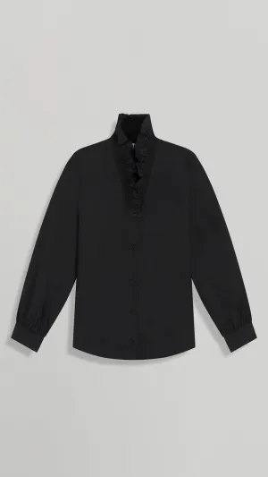 AMELIA RUFFLE NECK SHIRT