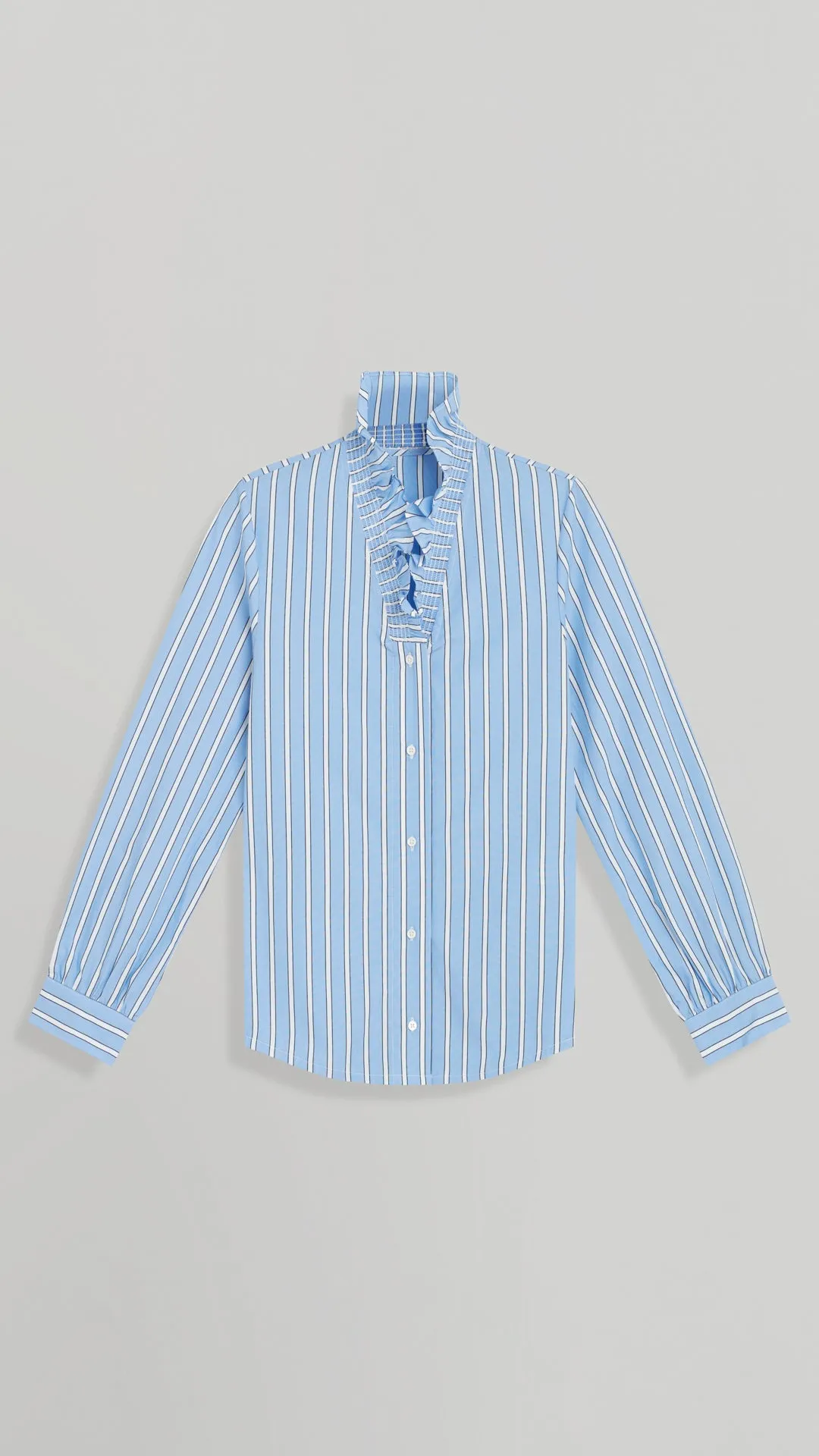 AMELIA RUFFLE NECK SHIRT