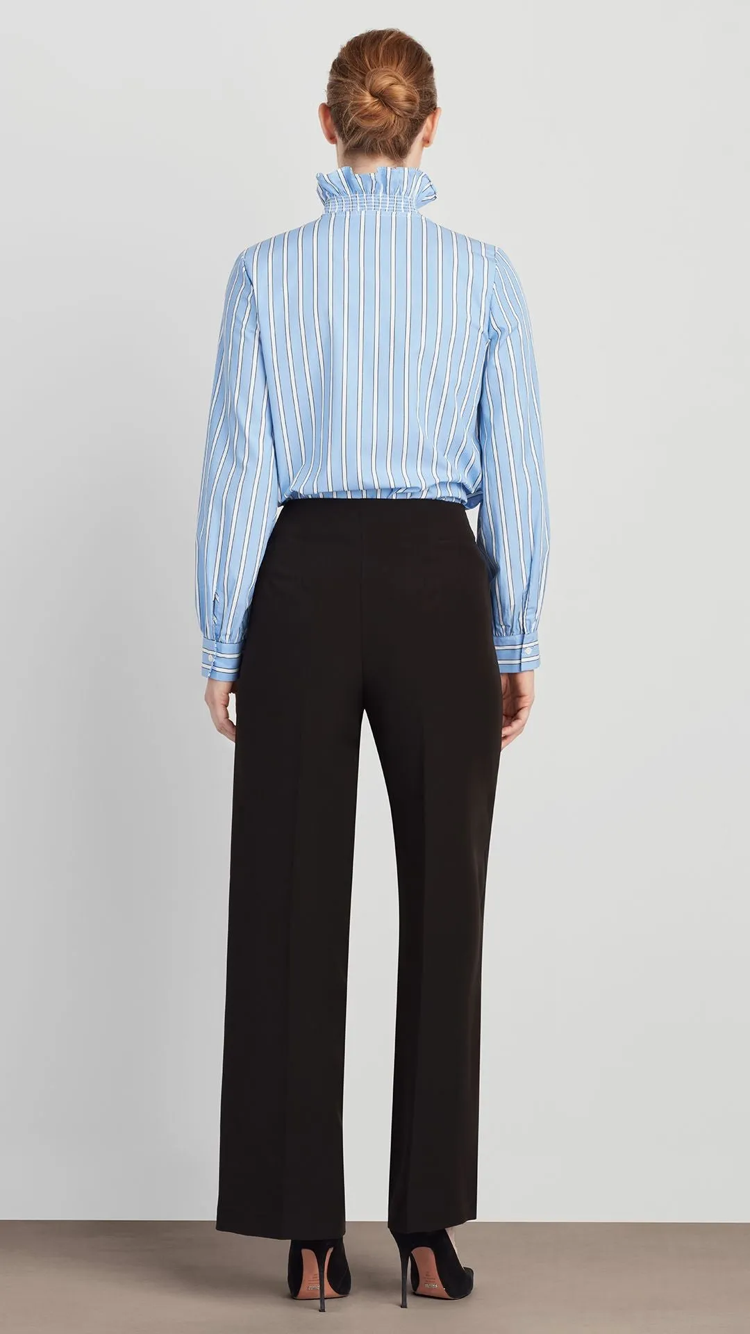 AMELIA RUFFLE NECK SHIRT