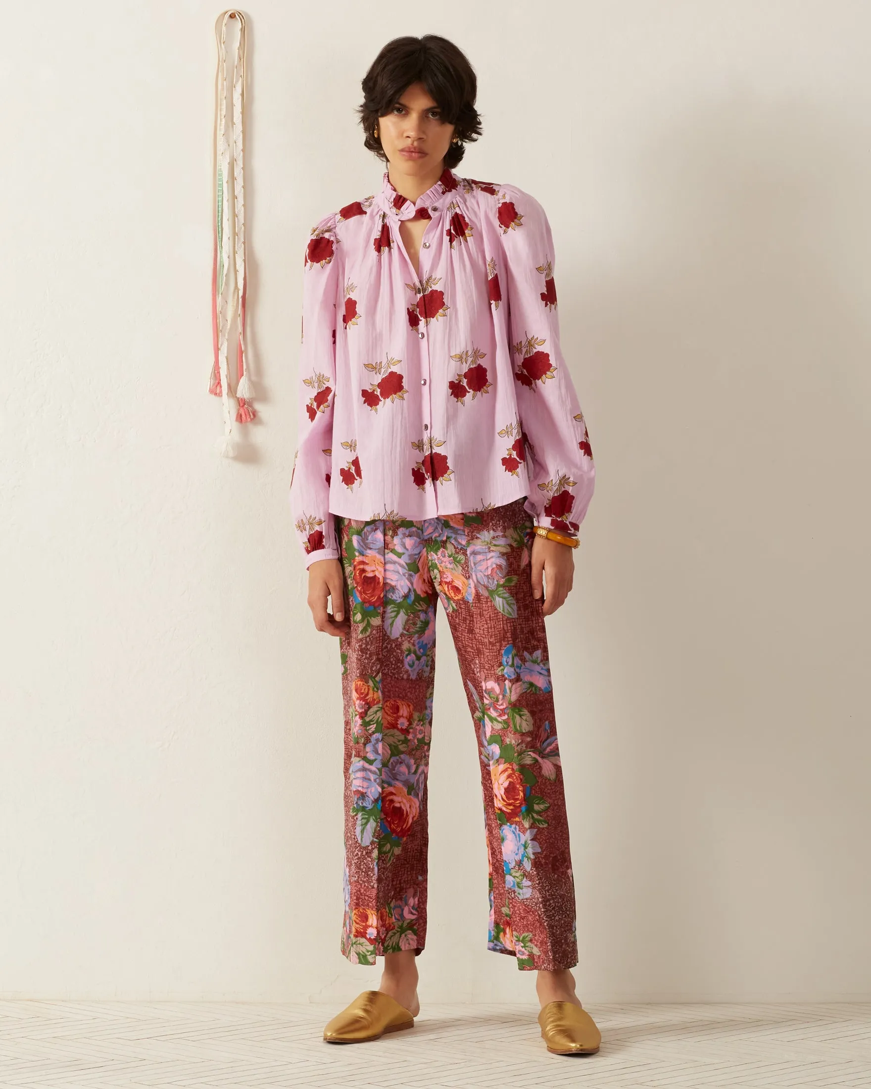 Annabel Ruby Rosette Shirt