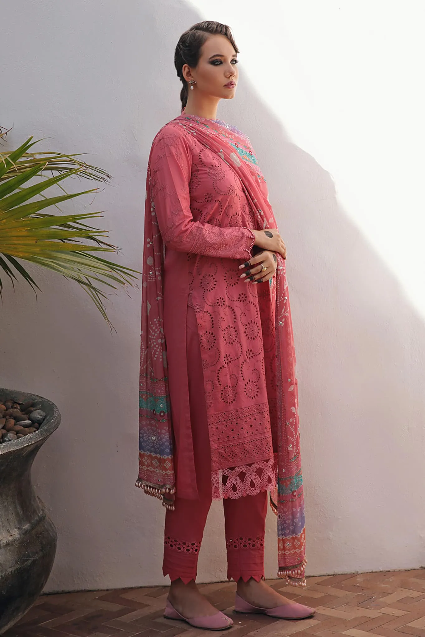 Bazar by Nureh Unstitched 3 Piece Embroidered Chikankari Collection'2023-NDS-83