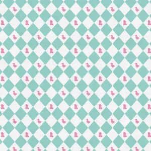 Bear & Duck Diamonds - Teal