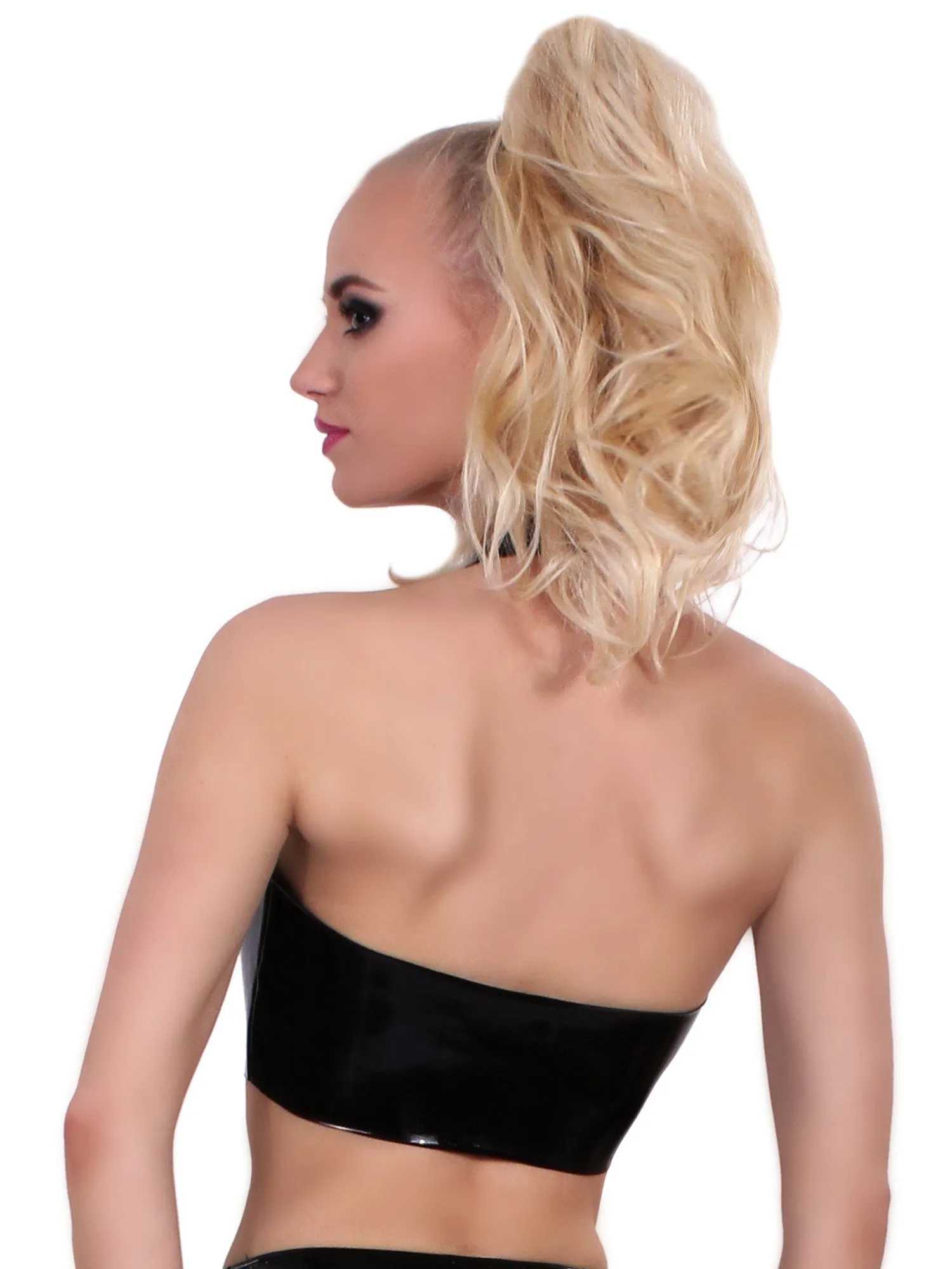 Black Datex Open Cup Top