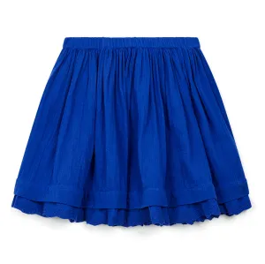 Bleu Vacances Papillon Gauze Cotton Skirt  - FINAL SALE