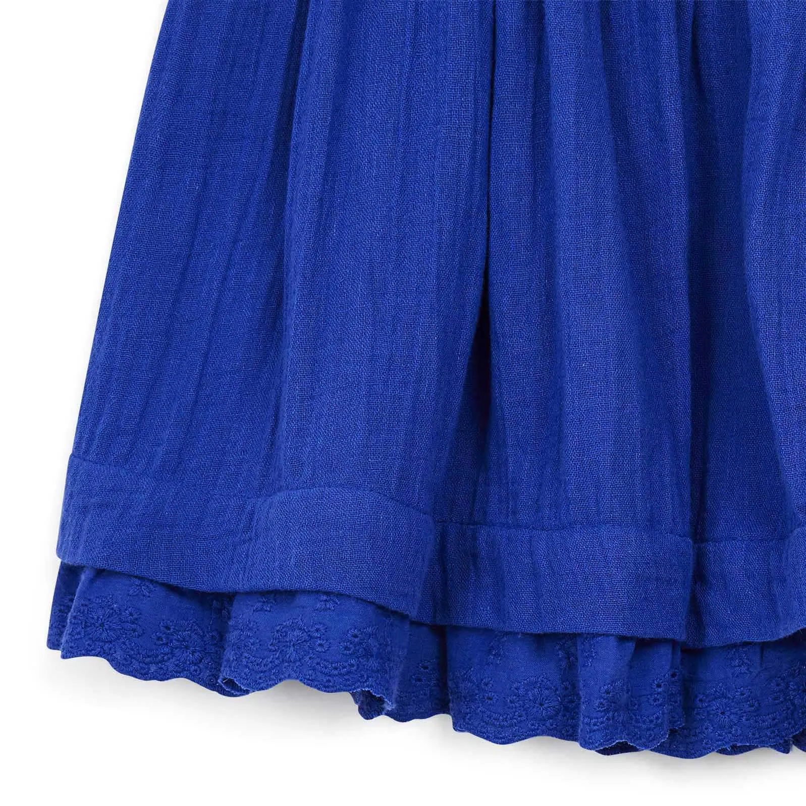 Bleu Vacances Papillon Gauze Cotton Skirt  - FINAL SALE