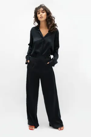 Branson Wide Leg Pants Black
