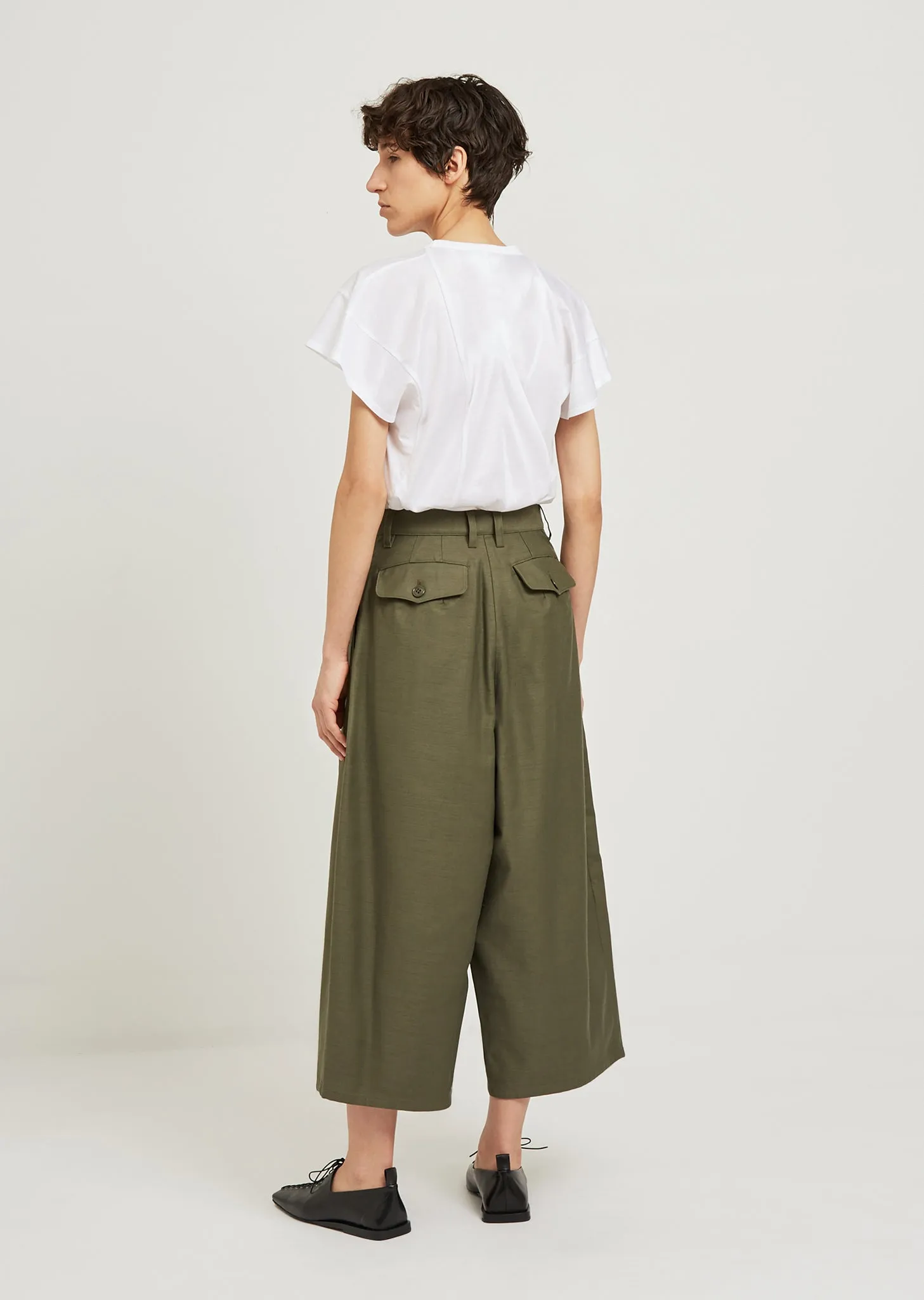 Canvas Wide Leg Pants