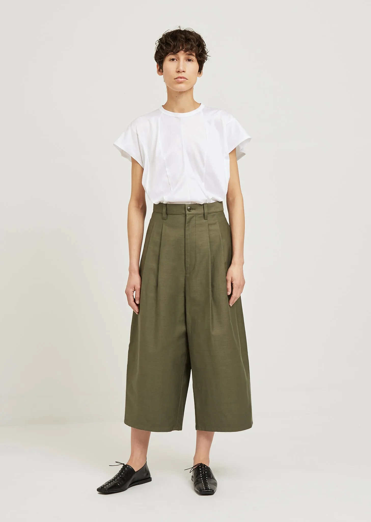 Canvas Wide Leg Pants