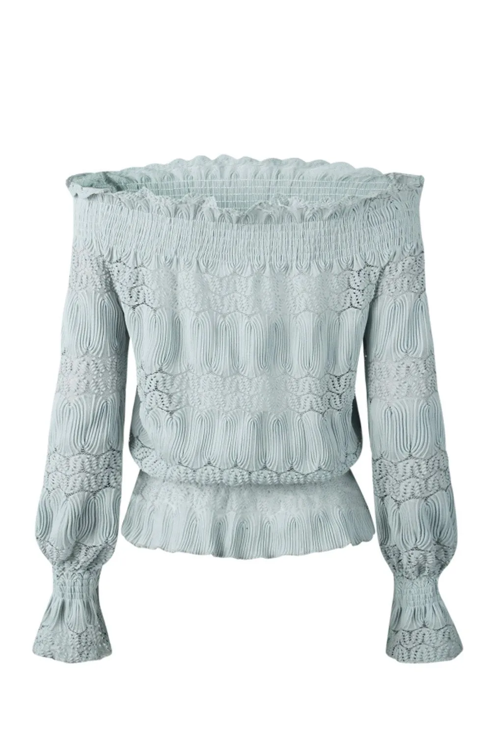 Casual Off Shoulder Lace Blouse