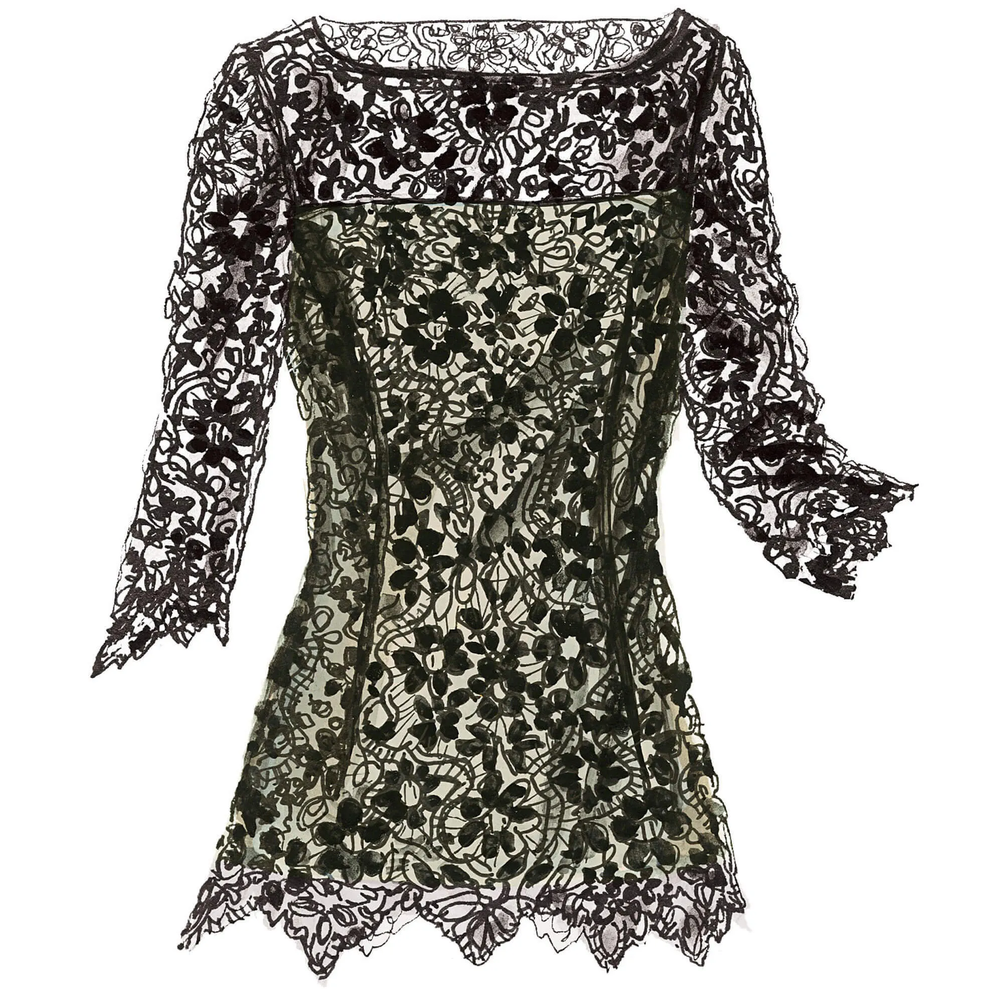 Cecile's Lace Blouse