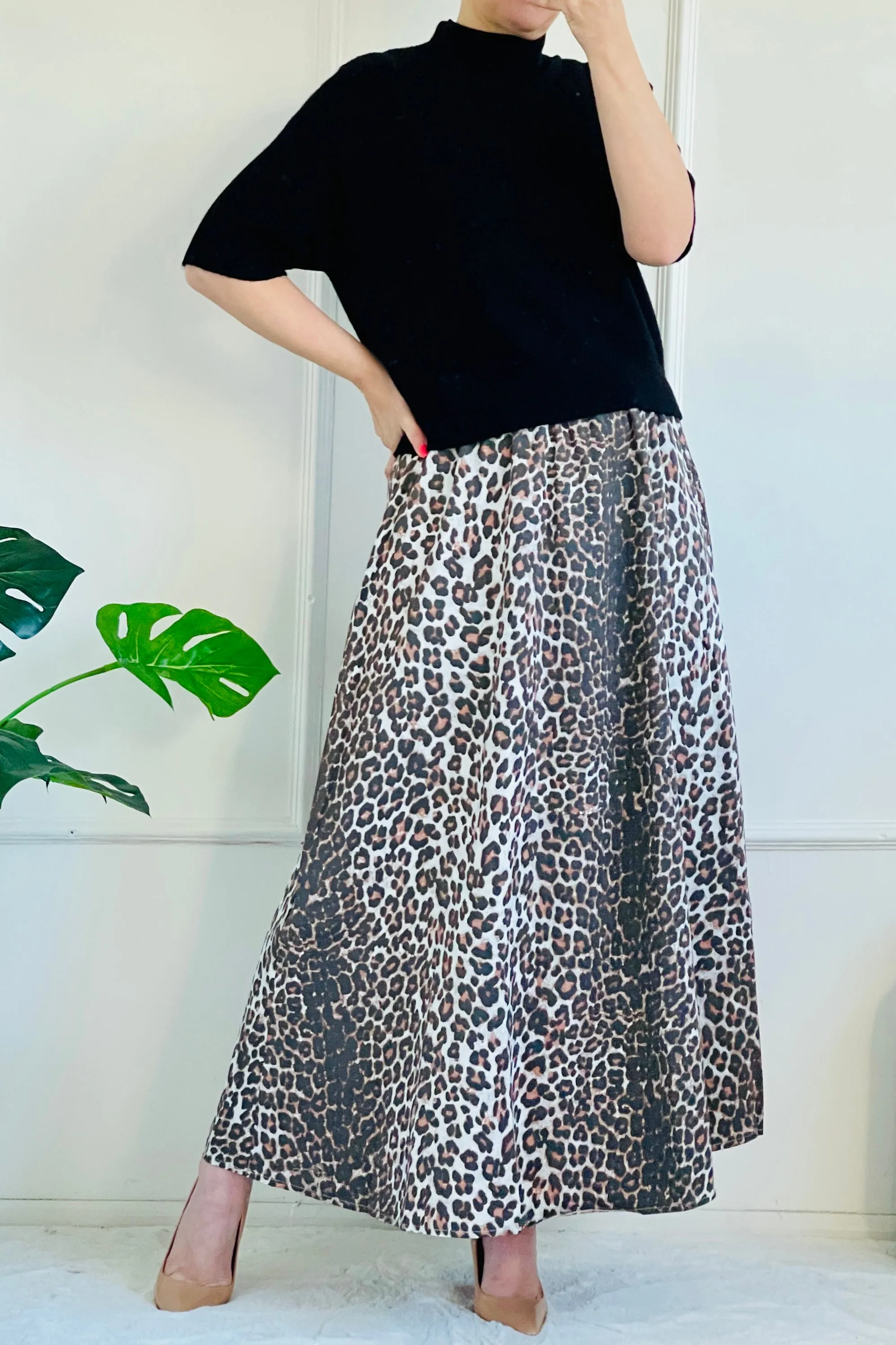 Celine Cotton Maxi Skirt | Classic Leo