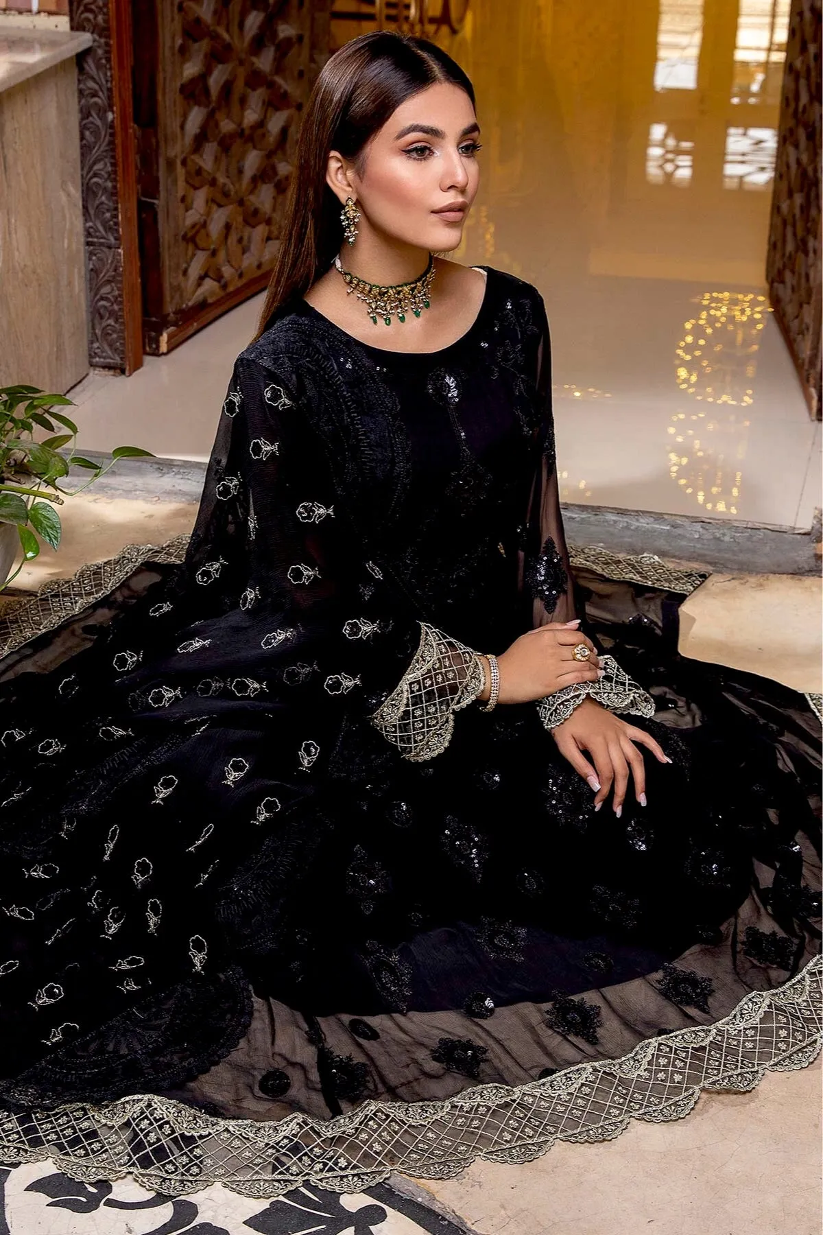 Charizma Celine Embroidered Chiffon Collection – CCE-03