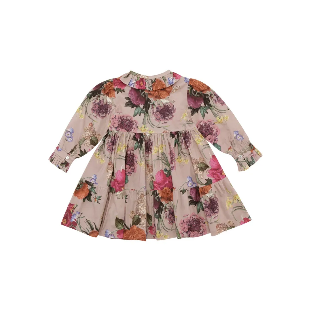 CHRISTINA ROHDE MAUVE ROSE FLORAL DRESS