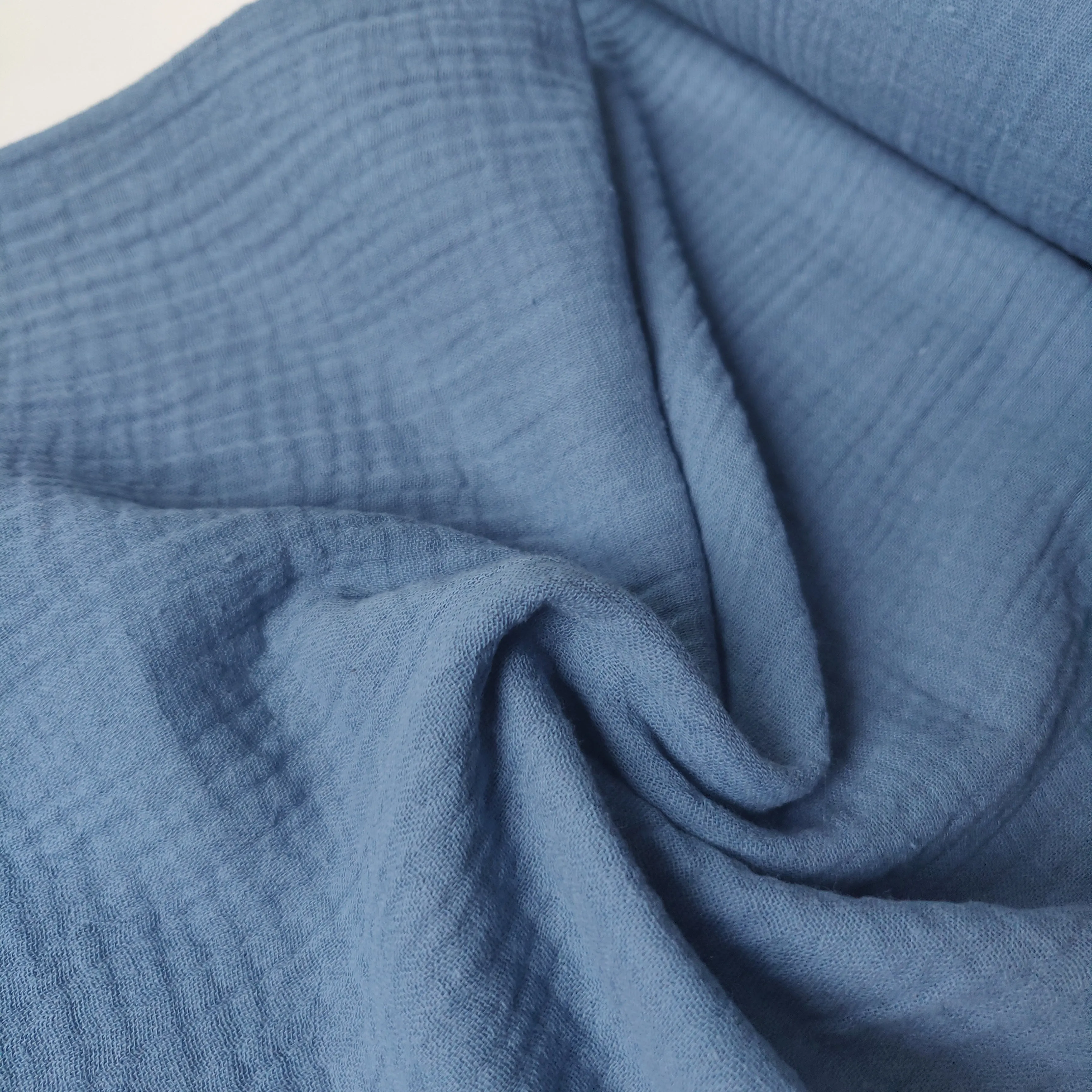 Cotton Double Gauze - French Navy