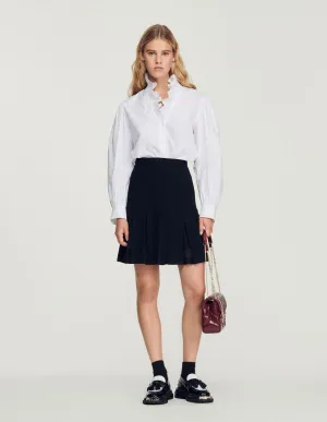 Cotton Shirt With Fancy Collar