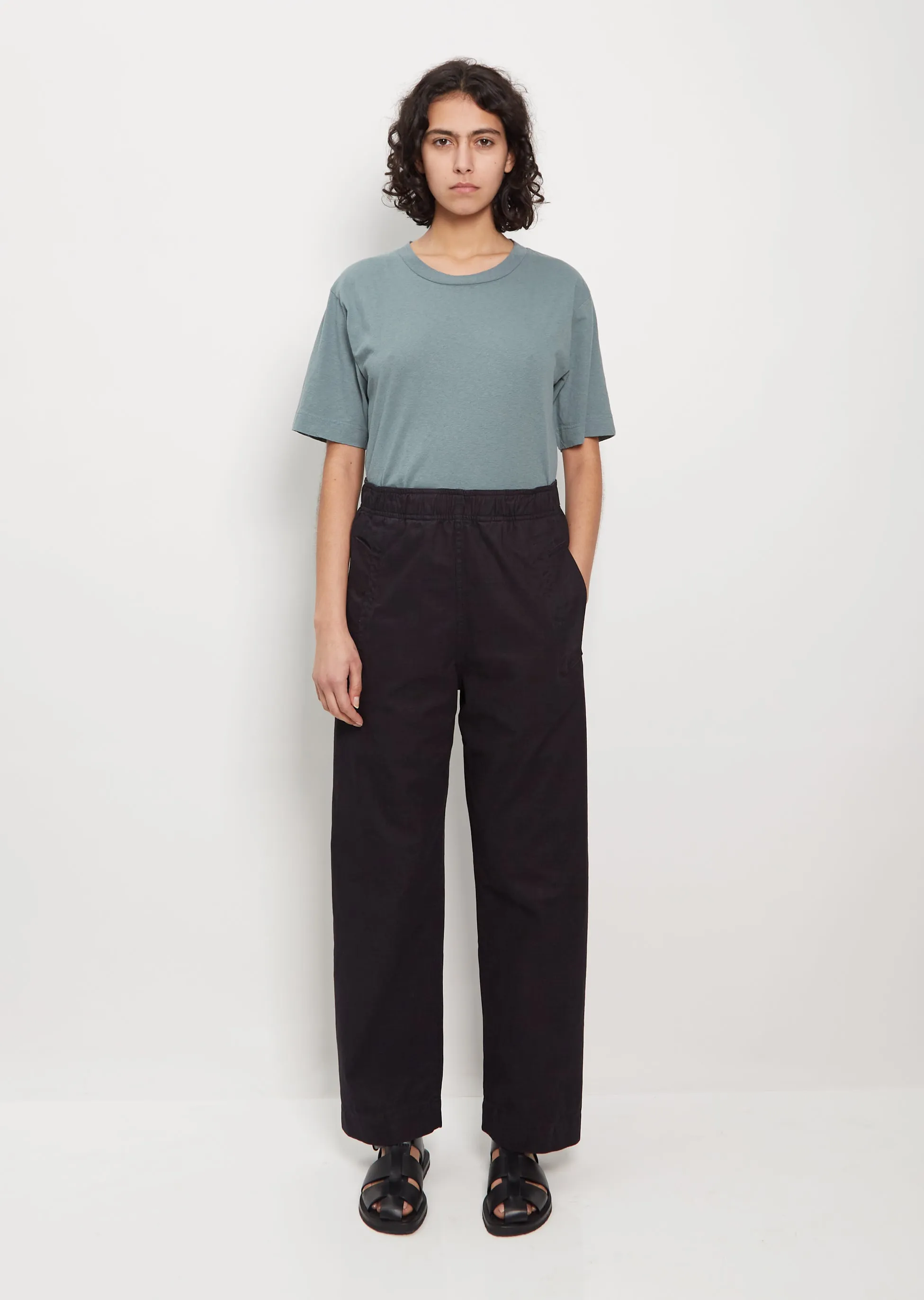 Cotton Wide Leg Jogger