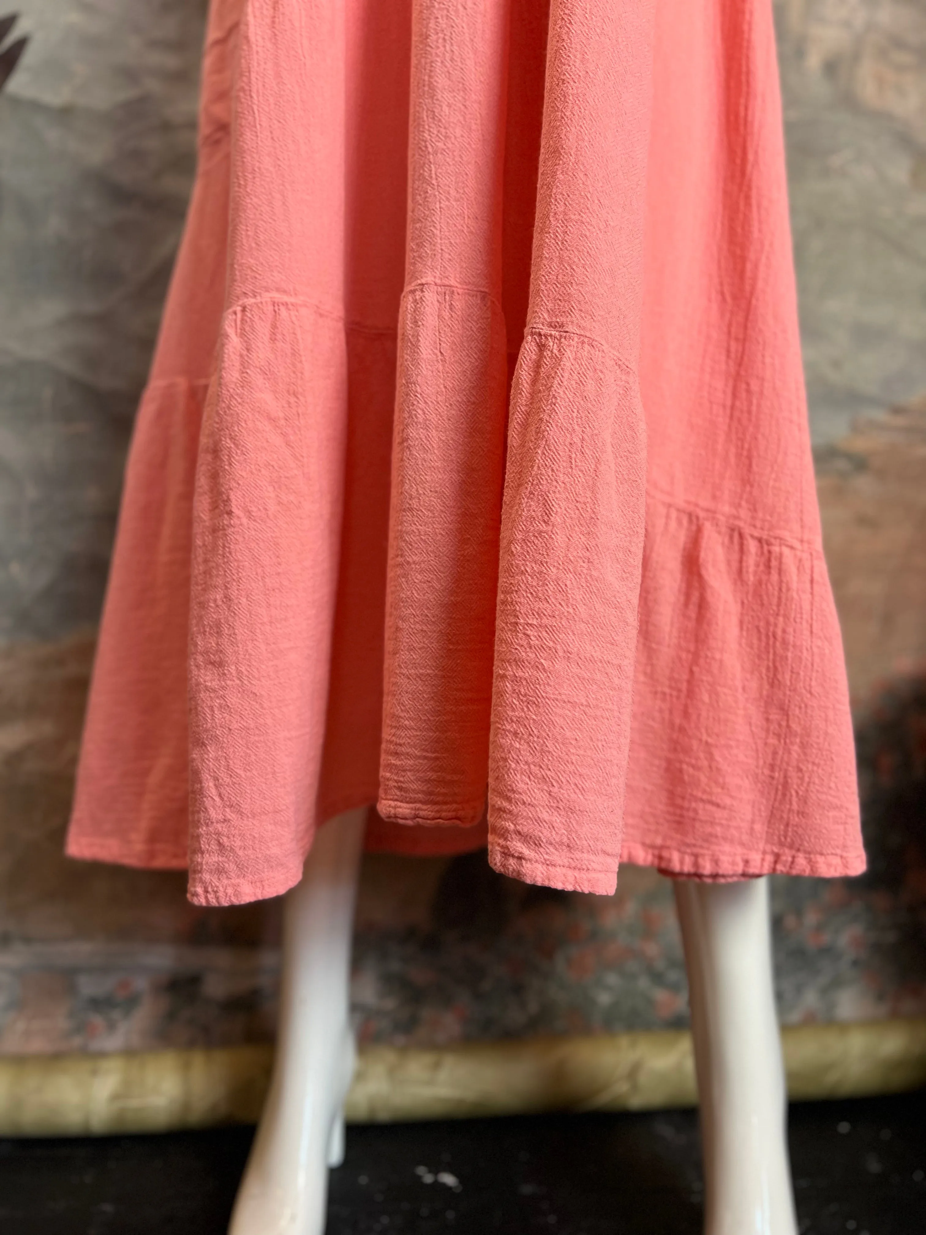 D594 Toucan Dress-Peach
