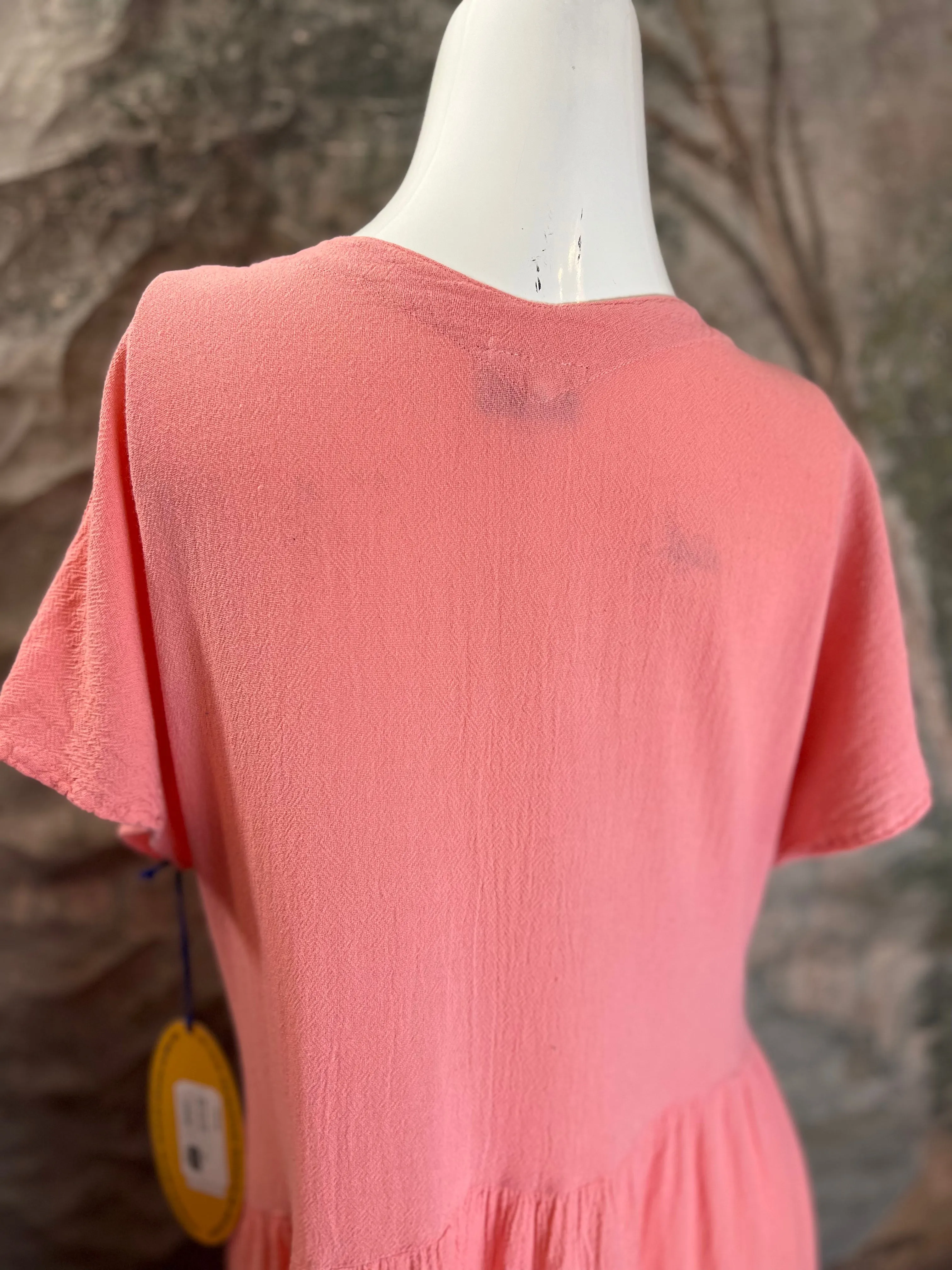 D594 Toucan Dress-Peach