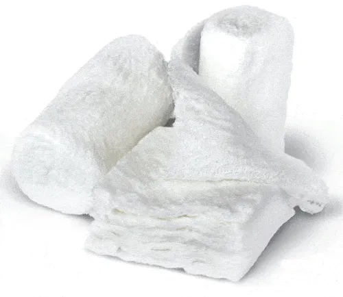 Dermacea Crinkle Gauze Fluff Roll Bandage, Sterile