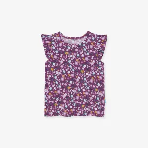 Disney Frozen Sisters Floral Ruffled Tee