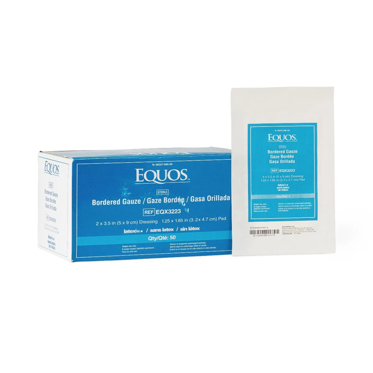 Equos Sterile Bordered Gauze, Bulk, 2" x 3" (box of 50)
