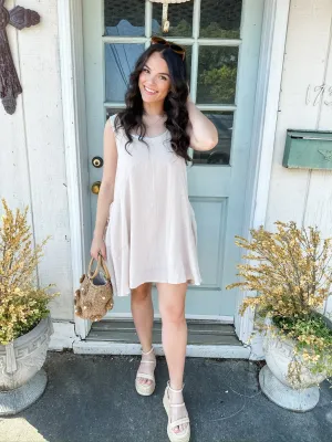 Gauze Swing Tunic Dress