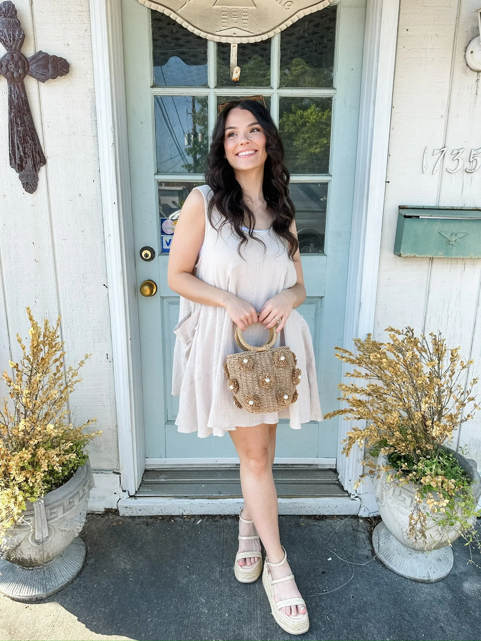 Gauze Swing Tunic Dress