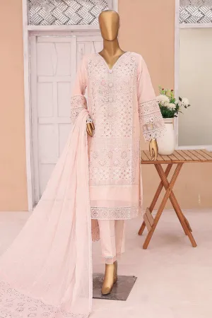 Gira By Bin Saeed Stitched 3 Piece Luxury Emb Chiffon Collection'2024-ZEFC-982-Pink