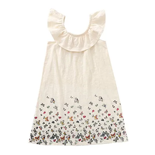 Girl Knitted Sleeveless Ruffle Dress