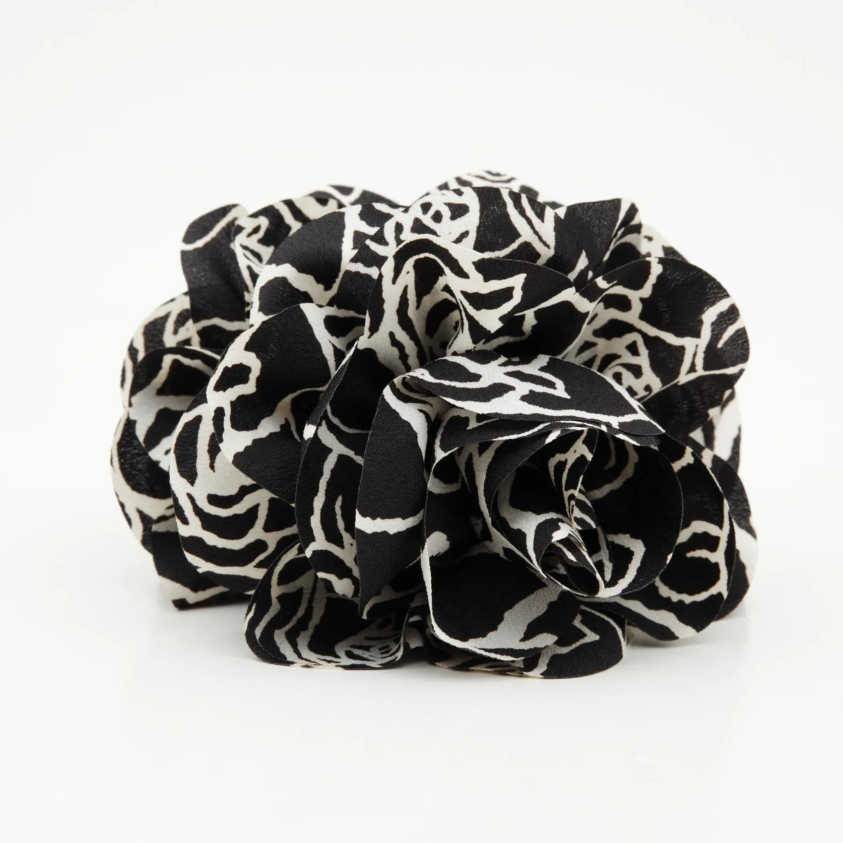 Handmade Simple Flower Print Petal Dahlia Hair Jaw Claw Clamp