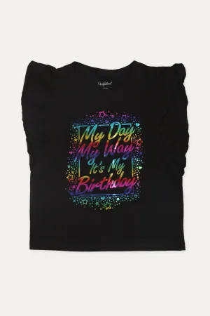 Its My Birthday' Print T-Shirt