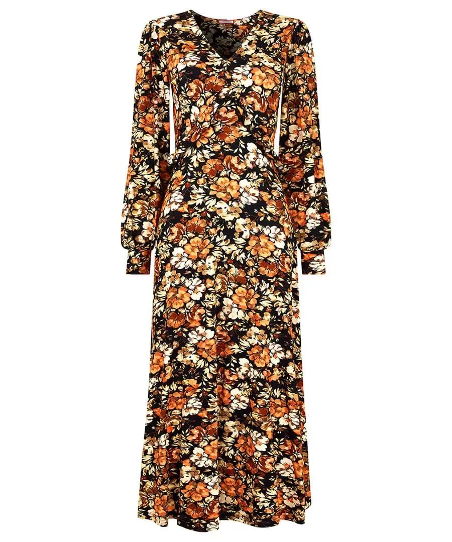 Joe Browns 10 Brown September Days Jersey Dress
