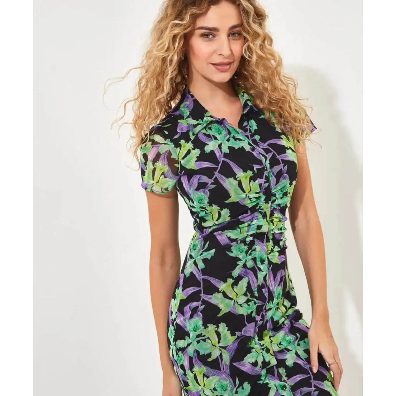 Joe Browns 14 Multi-Coloured Marvellous Mesh Dress