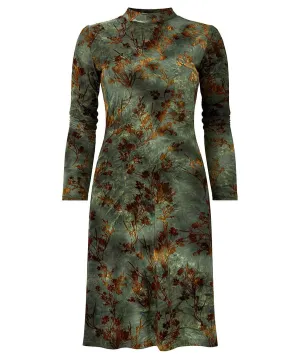 Joe Browns 18 Green Jemima Flocked Jersey Dress