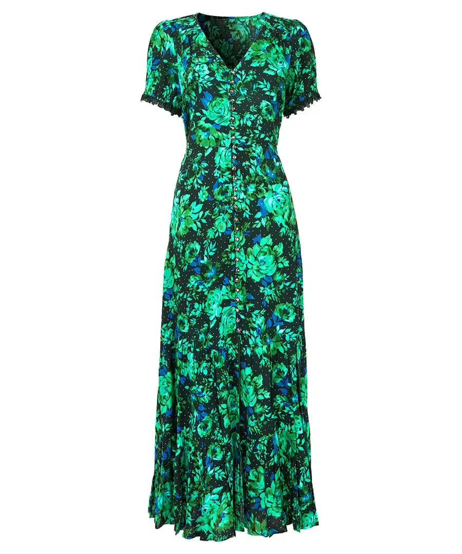 Joe Browns 8 Green Daisy Dreams Dress