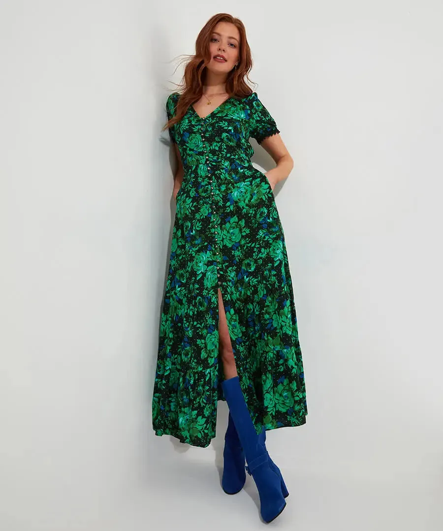 Joe Browns 8 Green Daisy Dreams Dress