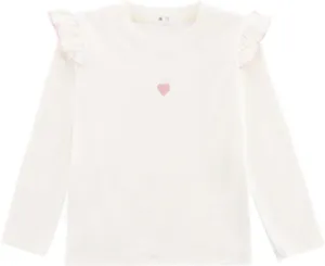 KISBINI Toddler Girl Ruffle Long Sleeve T-Shirt Cotton Top Tee for Spring/Fall