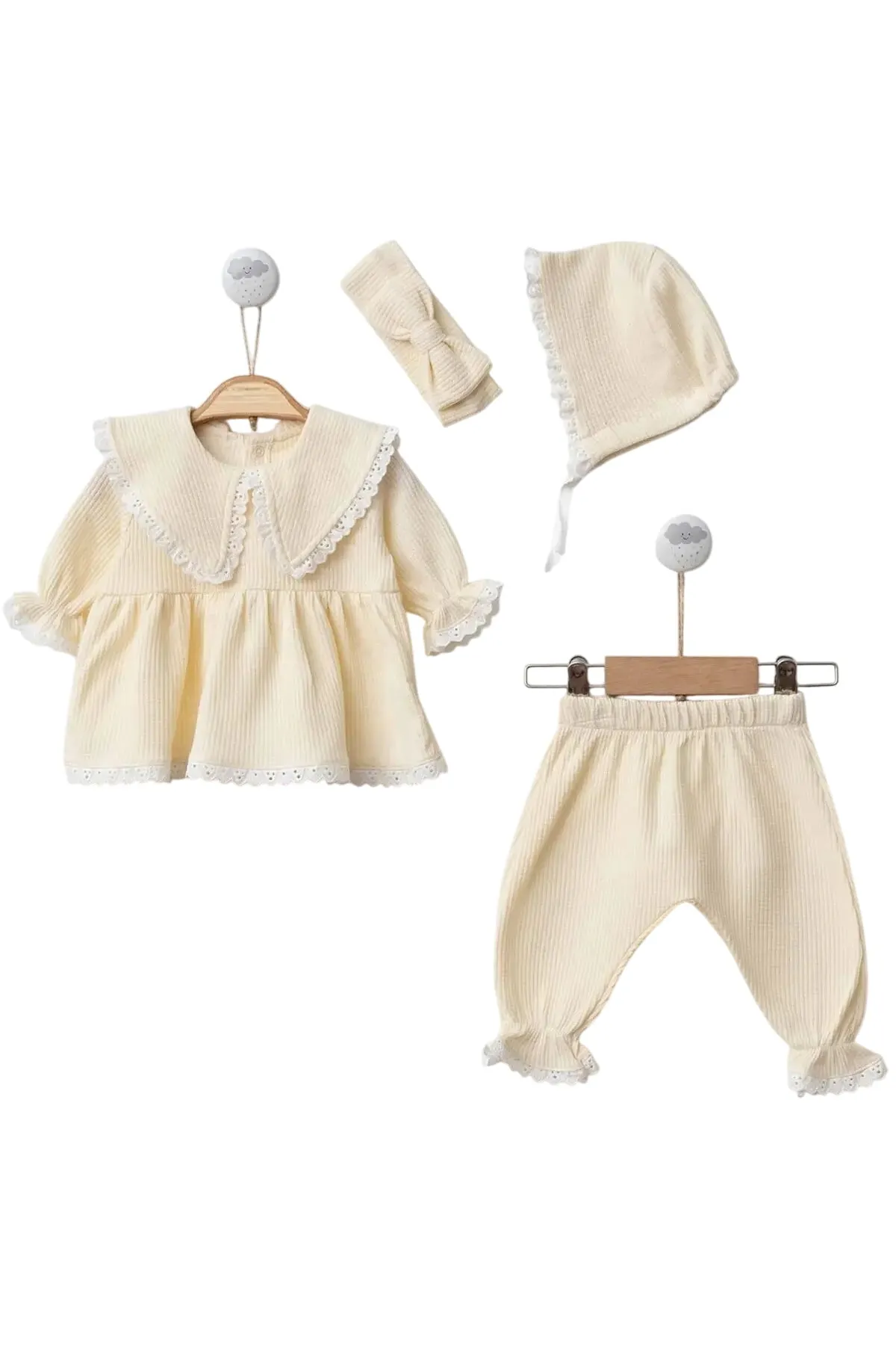 Lora Yellow Baby Dress Set