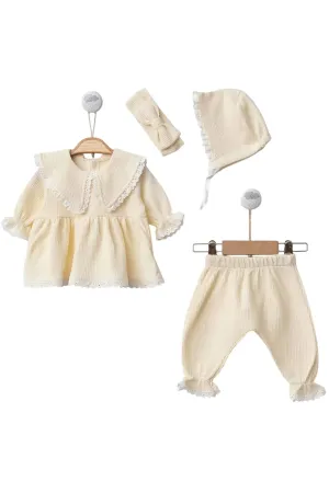Lora Yellow Baby Dress Set