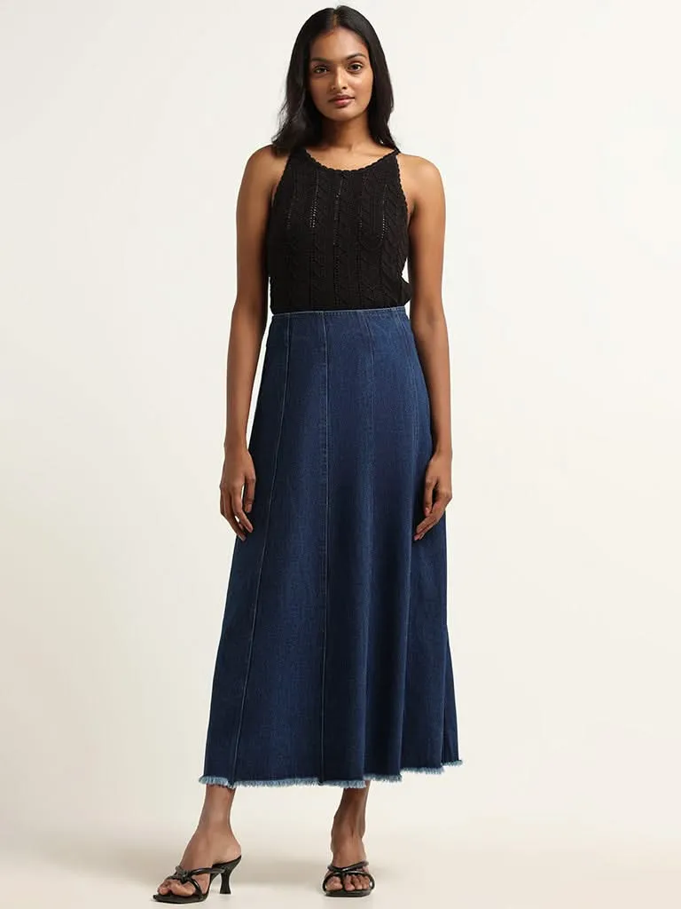 LOV Black Knitted Top