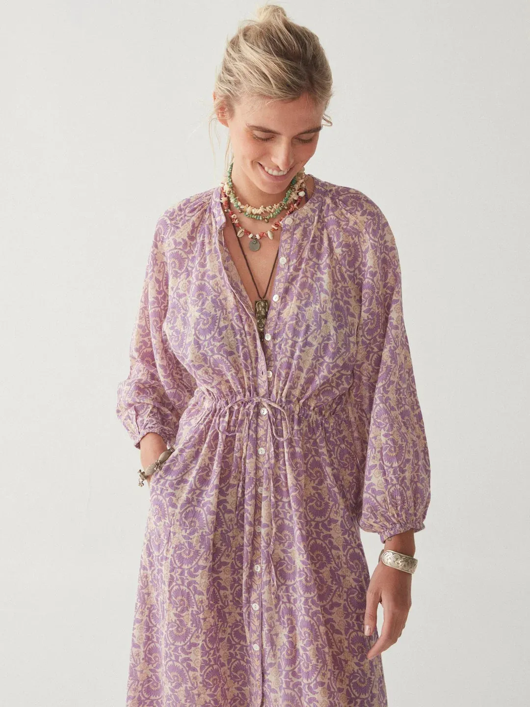 Maison Hotel Casilda Vintage Colour Purple Rain Dress - ByAdushka