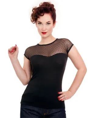 Miss Fancy Top in Black