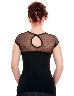 Miss Fancy Top in Black