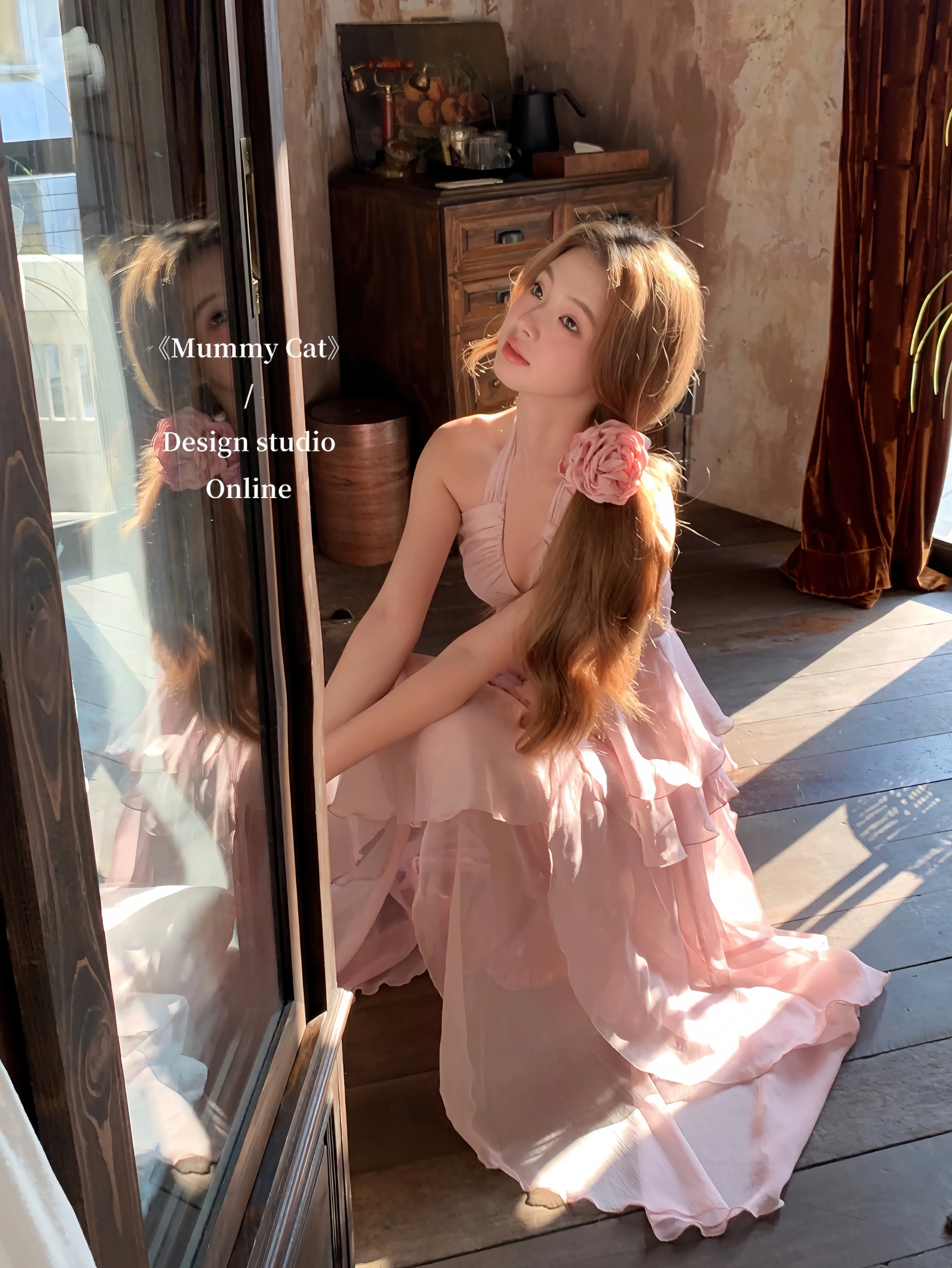 [Mummy Cat] Spring Sakura Rimantic Dress Set