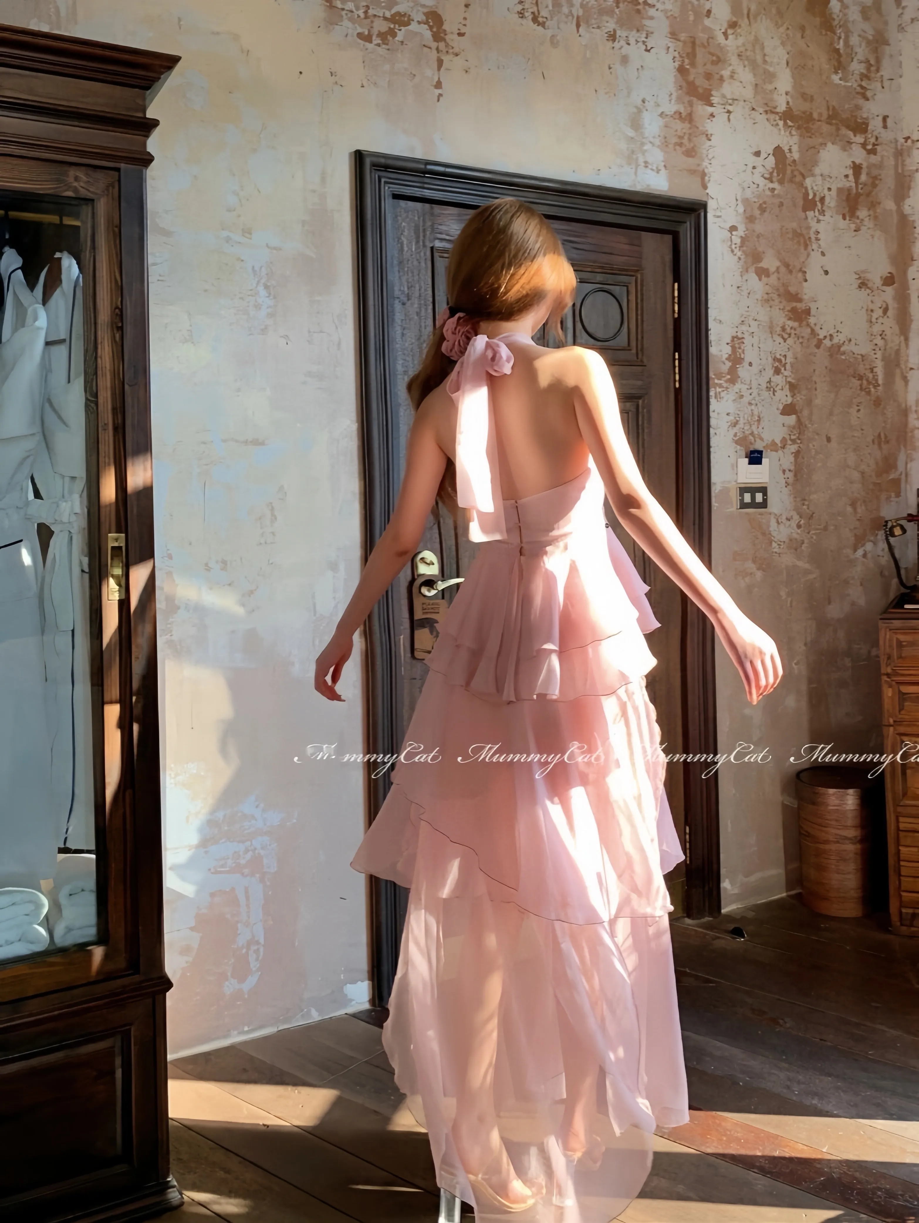 [Mummy Cat] Spring Sakura Rimantic Dress Set